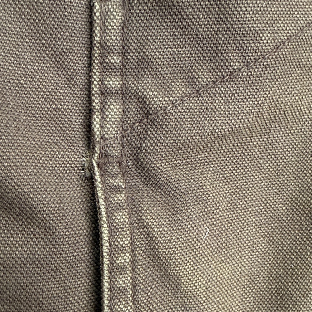 Vintage L.L. Bean Brown Canvas Field Coat Jacket Wool Plaid Lined Men's XL - Picture 13 of 15